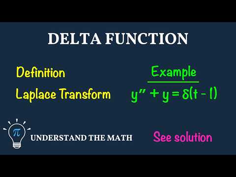Dirac Delta Function and ODE (Laplace Transform Step-by-Step Example)