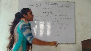 2nd class maths (chapter 1 ) looking back (number names)