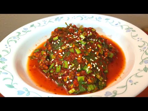 [SUB] [Perilla leaves Kimchi] It's so simple, but it's so delicious that I enjoy making kimchi.