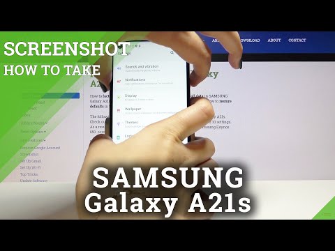 How to Take Screenshot in SAMSUNG Galaxy A21s - Screen Capture