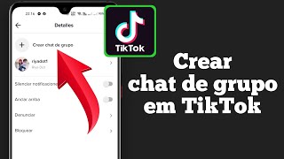 Cómo crear un chat grupal en Tiktok | Cómo Crear chat de grupo em TikTok screenshot 2