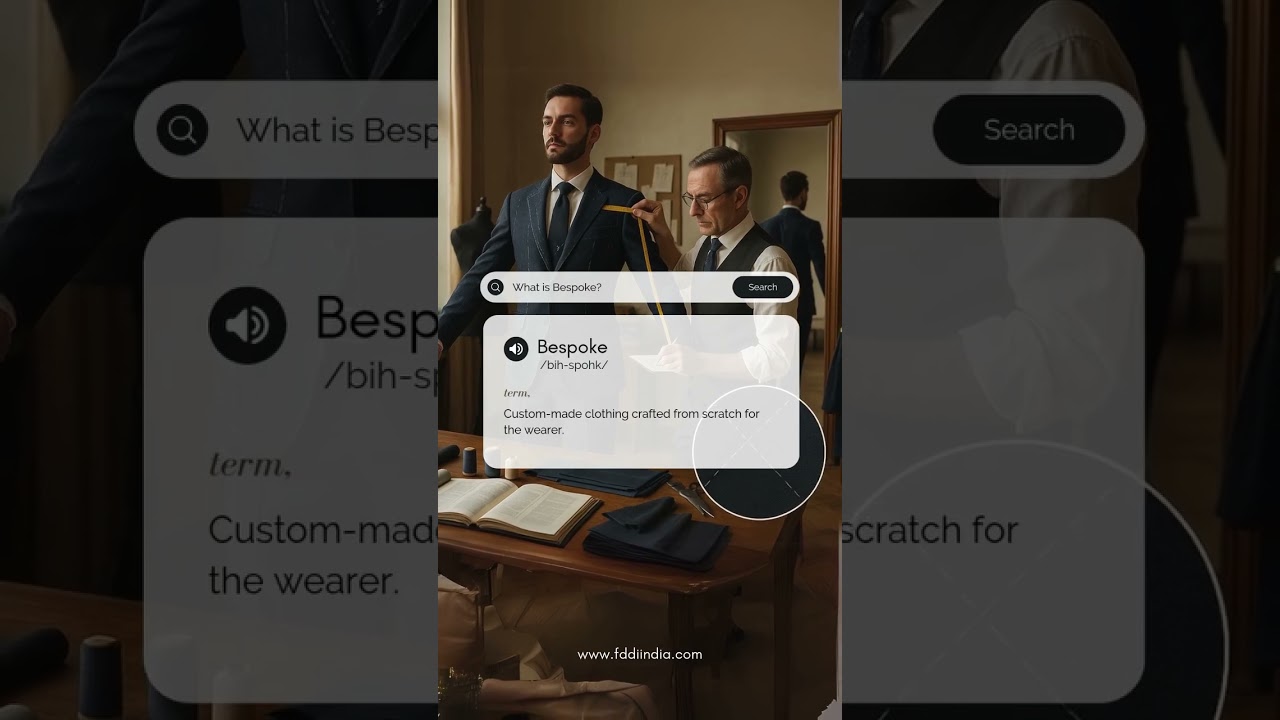 Word of the Day: What Does “Bespoke” Really Mean in Fashion? | FDDI India
