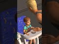 We’re letting our toddlers feed themselves #TheSims #TheSims2 #Sims #Sims2 #ComparisonVideo #Toddler