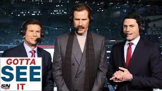 GOTTA SEE IT: Legendary Anchorman Ron Burgundy Joins Kings Broadcast Booth