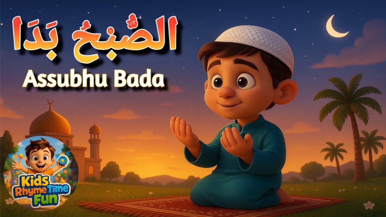 Assubhu Bada | Allah Hu Allah | Islamic Rhymes | Kids Naat | Kids Rhymes | @KidsRhymeTimeFun