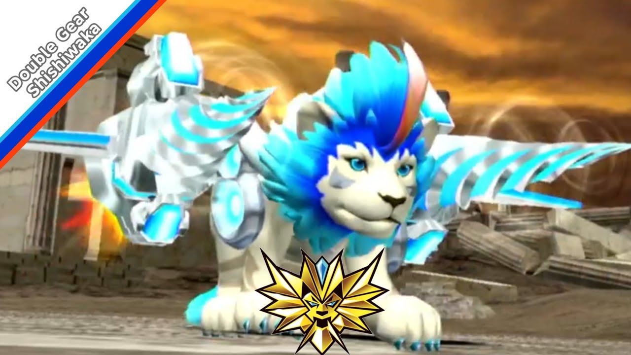 Double Gear Shishiwaka gameplay. Strong animal kaiser max4 | 百獣