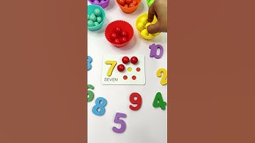 Count upto 7 | Numbers & Counting #numbers #preschool #shorts #shortvideo