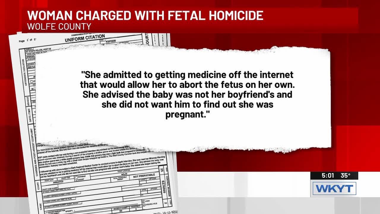 Woman charged with fetal homicide after abortion, KSP says - YouTube