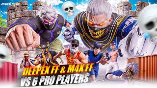 Deepex FF & M4x FF Vs 6 Pro Players ☠️🔥 Highest Kill Challenge 🤯 screenshot 5