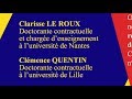 03/07  IIème Conférence des doctorants en droit du CRJP, LE ROUX et  QUENTIN