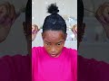 Easy bun on 4c natural hair