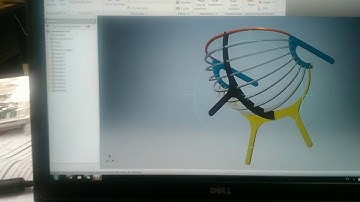 Using the Inventor 2016 software, the reclining chair is assembled.