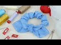 Scrunchie Bow Tutorial 🎀 Homemade Scrunchies Hair Ties with Bow