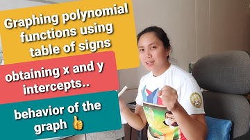 How to graph polynomial functions using table of signs?