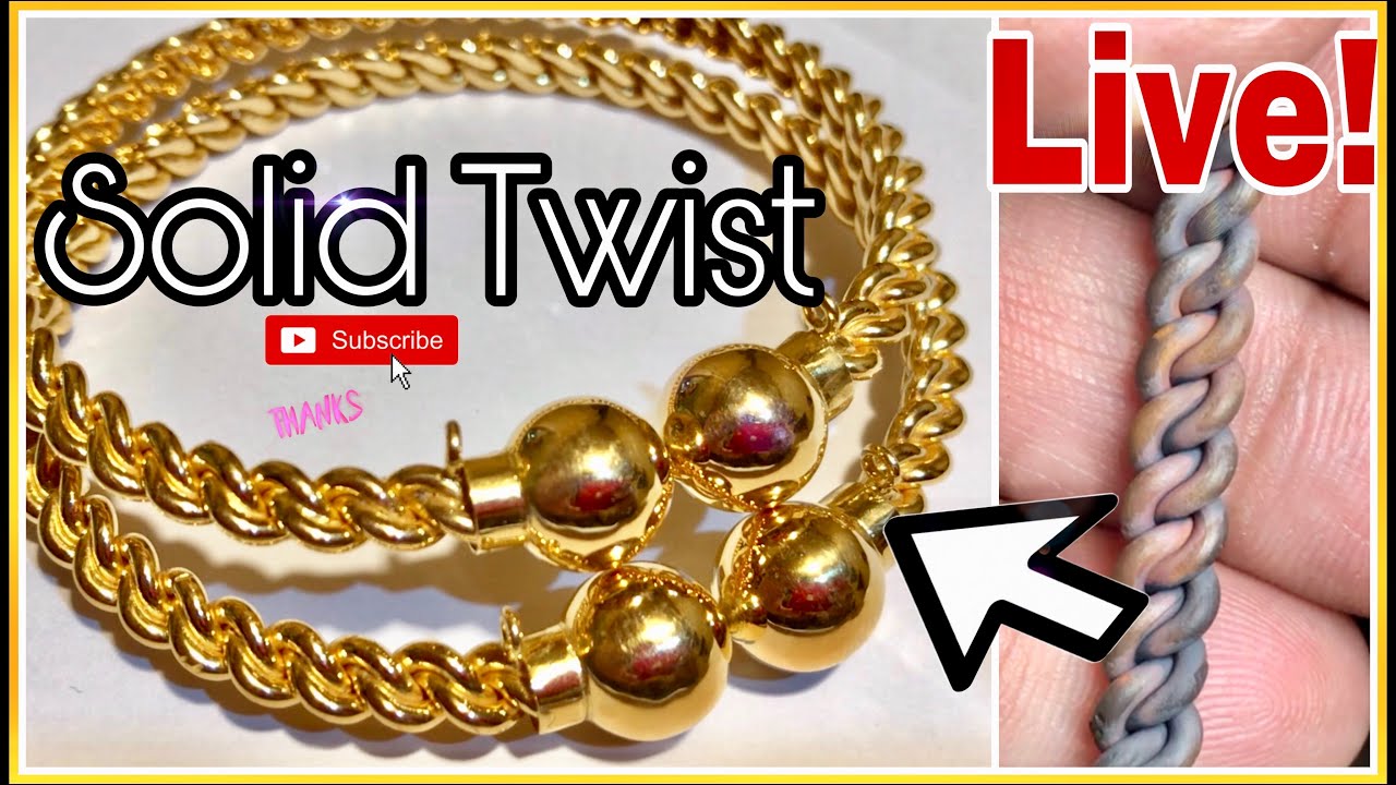 Live Making Solid Twist Gold Bangles Design Today's video will be very helpful for you