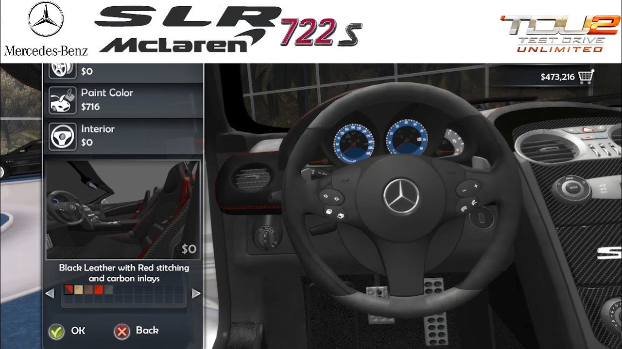 Mercedes-Benz SLR McLaren Roadster 722 S | Test Drive Unlimited 2 | Colors and Options