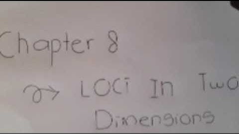 Math Form 3 Chapter 8:Loci In Two Dimension (Constant Distance From A Fixed Point)