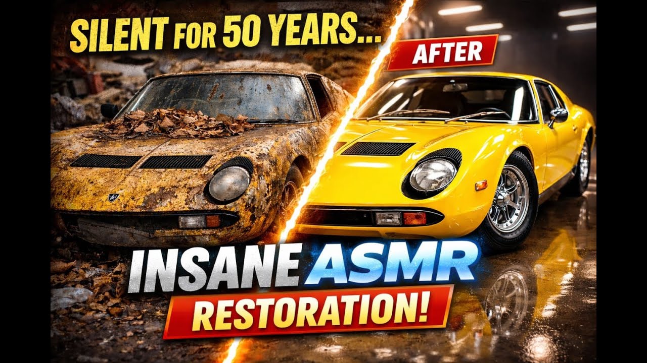 I Found a Dead Lamborghini Miura in a Junkyard — 5 Minutes of Pure ASMR Revival