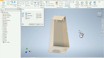 Autodesk Inventor - Sheet Metal - Skeletal modeling/cladding