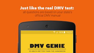 DMV Genie Android Promo Video: Free Car, Motorcycle and CDL Practice Tests screenshot 5