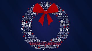 Wreath Words Holiday Ecard