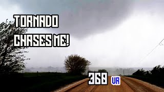 A TORNADO Chased After Me in IOWA And Nearly Blew Me Off The Road  Experience The Thrill in 360 VR