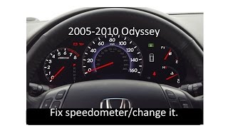 honda odyssey 2005 speedometer