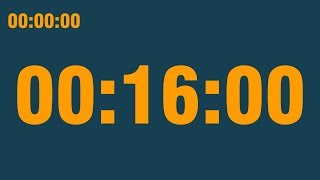 16 minute timer (with end alarm, time elapsed and progress bar)