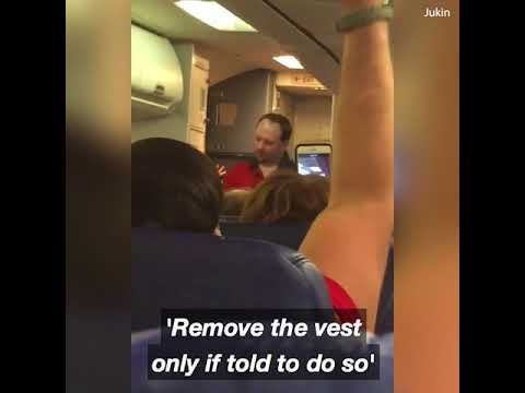 'Sexy' airline steward's HILARIOUS safety briefing goes viral