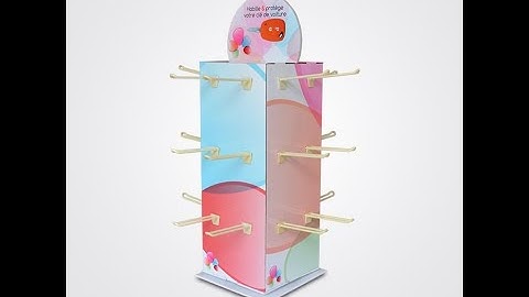 Custom Corrugated Hooks Peg Counter Box PDQ Display!Contact Us: www.popdisplay.me info@popdisplay.me