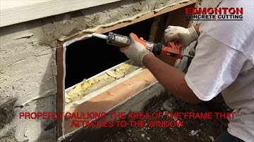 Window Cutting and Installation | Edmonton Concrete Cutting