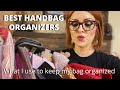 BEST HANDBAG ORGANIZERS | WHAT I USE TO KEEP MY BAG ORGANIZED & MY PURSE ESSENTIALS NICE AND TIGHTY