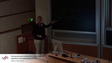 Valeria Simoncini: Computational methods for large-scale matrix equations and application to PDEs