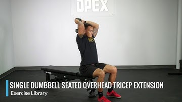 Single Dumbbell Seated Overhead Tricep Extension - OPEX Exercise Library