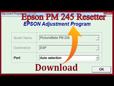 Epson PM 245 Resetter-For Fix Red Light Blinking || How To Reset Epson PM 245