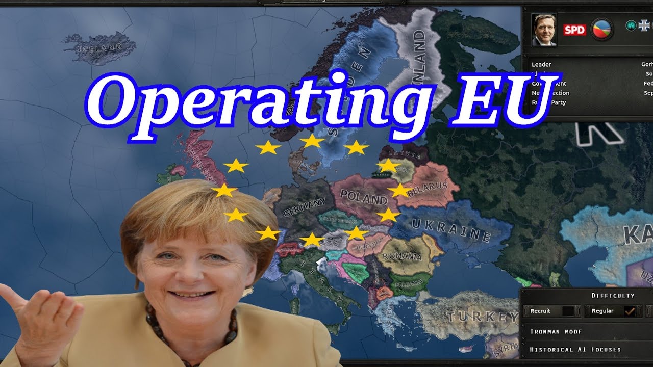 Operating European Union - Hoi 4 Modernday Mod Merkel HOI4 Germany