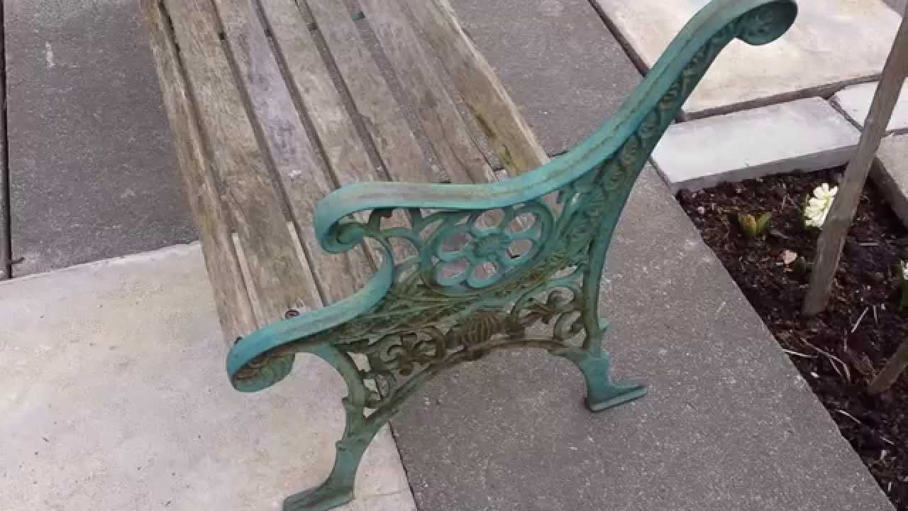 Restoring Edwardian Cast Iron-Wood Bench - YouTube