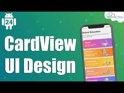 Card View UI Design Android Studio - Material Design | Android Tutorial App UI