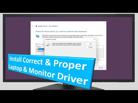 Видео: How to Download & Install Correct Laptop & Monitor Drivers