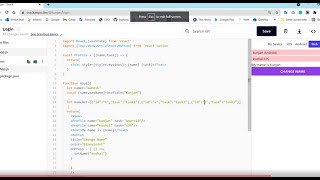 #3 React-Native Snack.Expo | Hello World | Style Sheet | Button | useState | Array