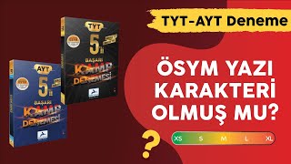 ÖSYM Yazı Karakterli Paraf TYT-AYT Kamp Denemelerini Tek Tek İnceledim