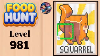 Food hunt pixel puzzle level 981  solution and walkthrough for gameplay 