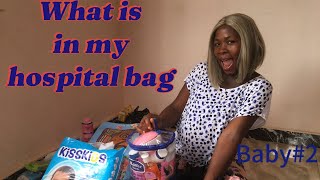 WHAT IS IN MY HOSPITAL BAG FOR LABOUR AND DELIVERY||BABY BAG||BABY#2|| Destiny’s reality