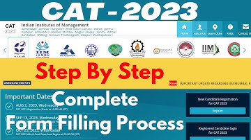 CAT - 2023 | Step By Step Complete Form Filling Process | Avoid Mistakes