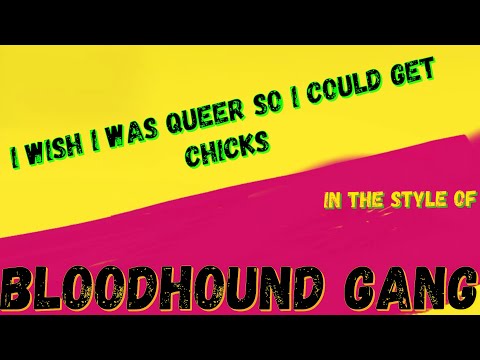 BLOODHOUND GANG - I WISH I WAS QUEER SO I COULD GET CHICKS (KARAOKE VERSION) PUNK MEDIA KARAOKE