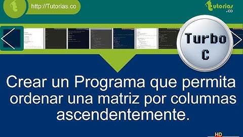 arrays – turbo C (ordenar matriz por columnas ascendentemente)