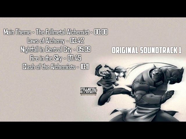 Fullmetal Alchemist Brotherhood Original Soundtrack 1