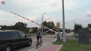 Przejazd kolejowy Rudnik nad Sanem (PL) - 19.8.2023 / Železniční přejezd / Polish railroad crossing