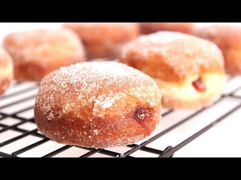 Homemade Jelly Donut Recipe - Laura Vitale - Laura in the Kitchen Episode 787