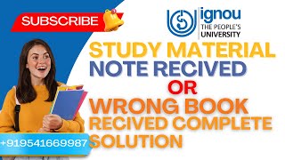 IGNOU Update Wrong Study material received use iGRAM | Study material not received | GLAT Book mili